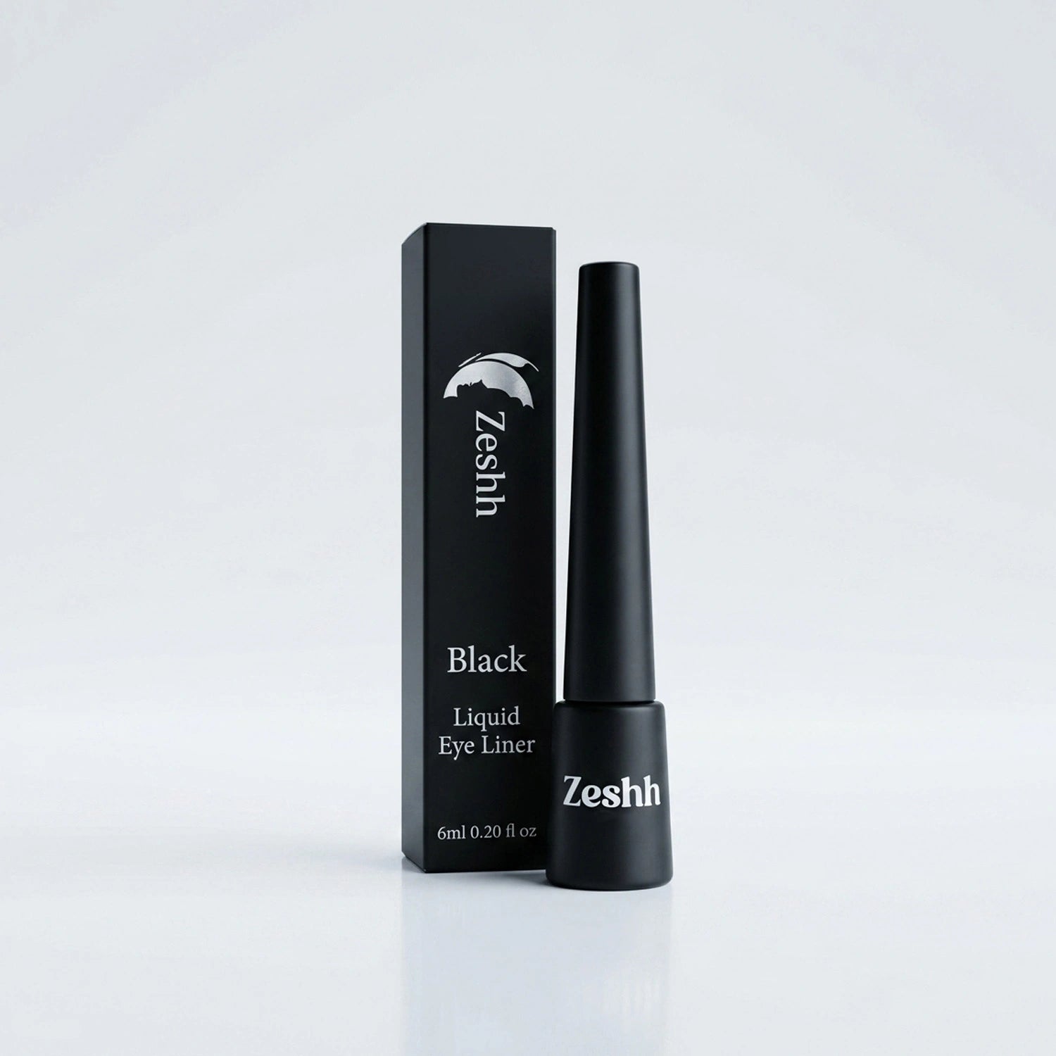 Zeshh Black Liquid Eyeliner – Waterproof, Smudge-Proof, Quick Drying & Long Lasting | Intense Black Finish | 6ml