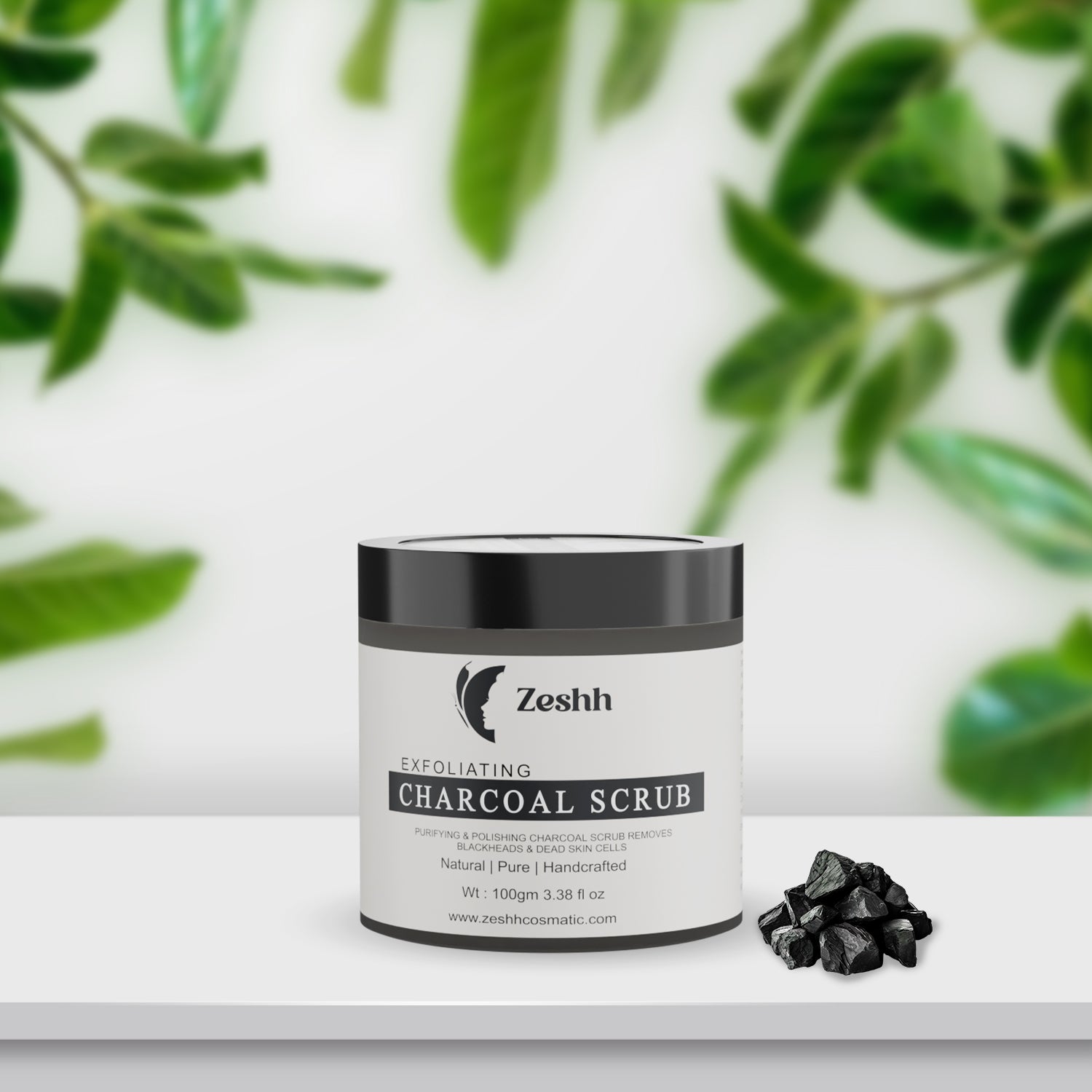Exfoliating Charcoal Scrub – Remove Dead Skin & Blackheads
