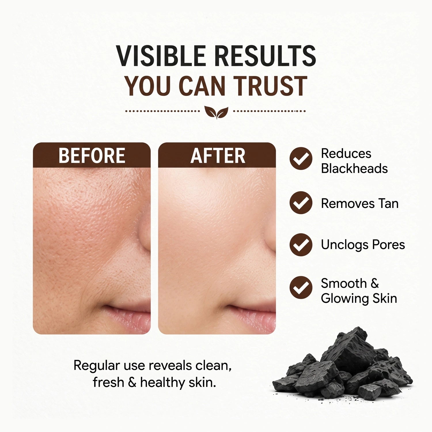 Exfoliating Charcoal Scrub for Men & Women | Face & Body Scrub for Deep Cleansing, Tan Removal & Blackhead Control | With Activated Charcoal & Walnut Beads | Removes Dead Skin & Unclogs Pores | 100gm