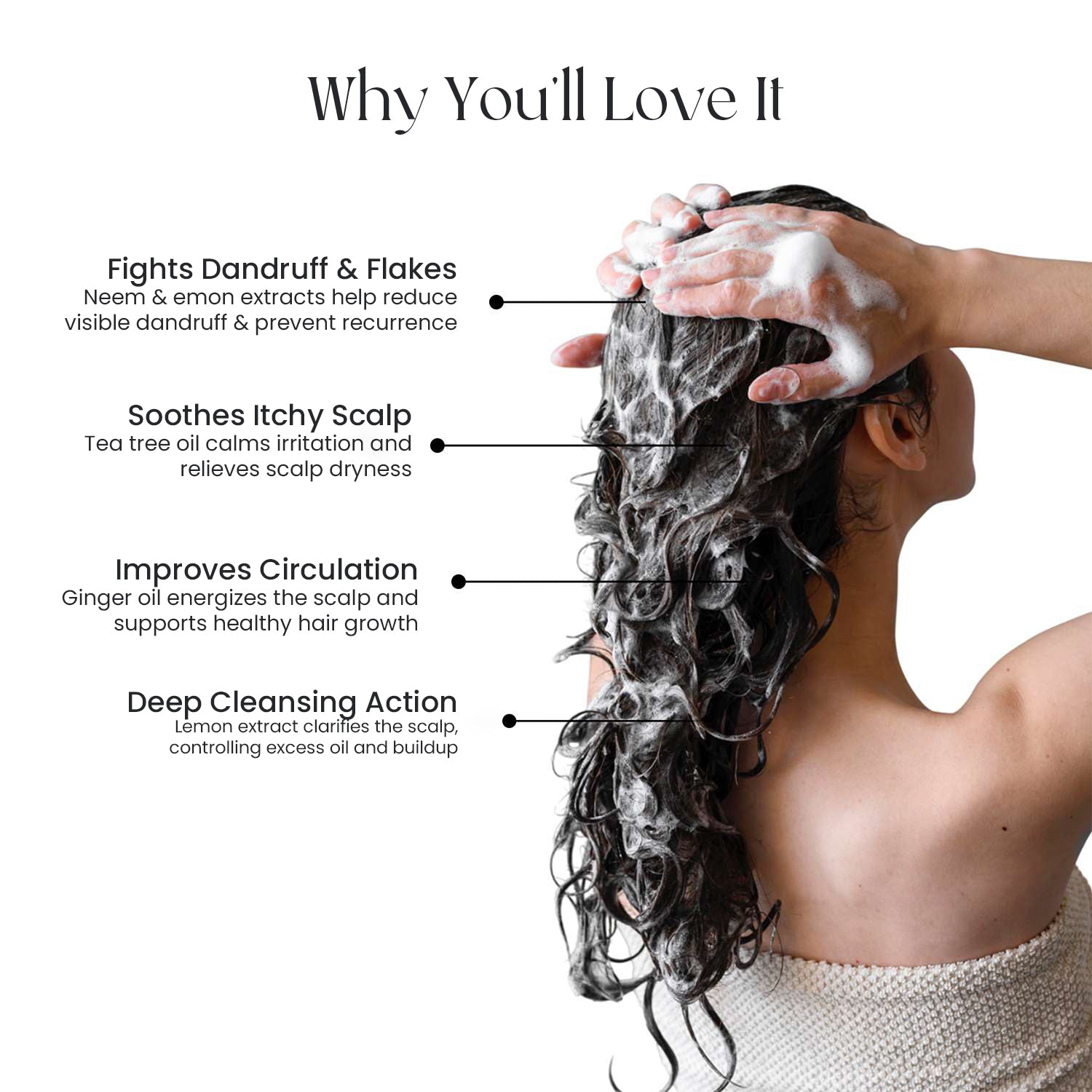 Dandruff Shampoo controls flakes & soothes itchy scalp