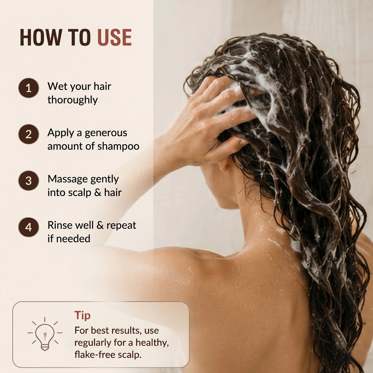 Dandruff Shampoo for Men & Women | Controls Flakes & Soothes Itchy Scalp | Deep Cleansing & Scalp Nourishing Formula for Healthy Hair | Suitable for All Hair Types | Sulphate & Paraben Free