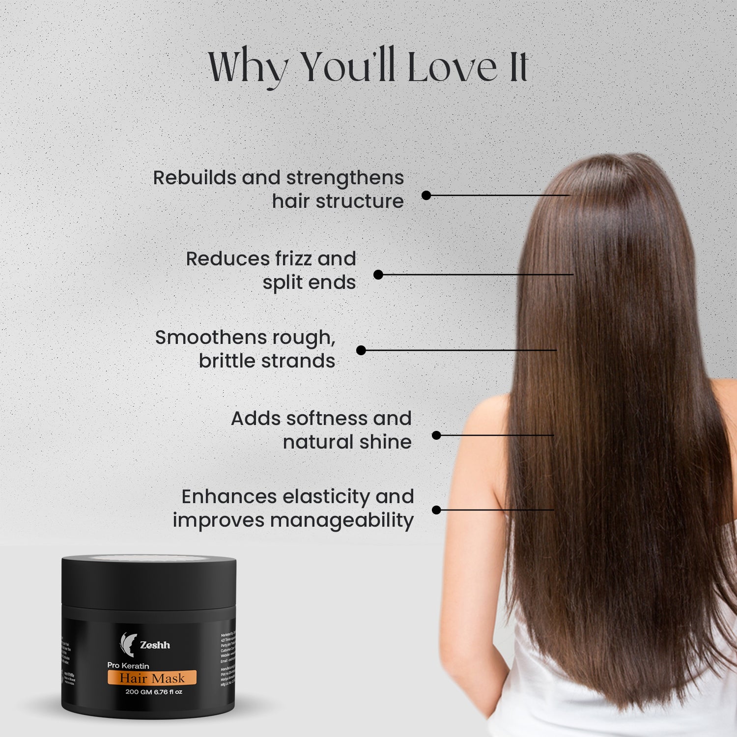 Pro Keratin Hair Mask – Deep Repair & Smoothness for Frizz-Free, Strong Hair