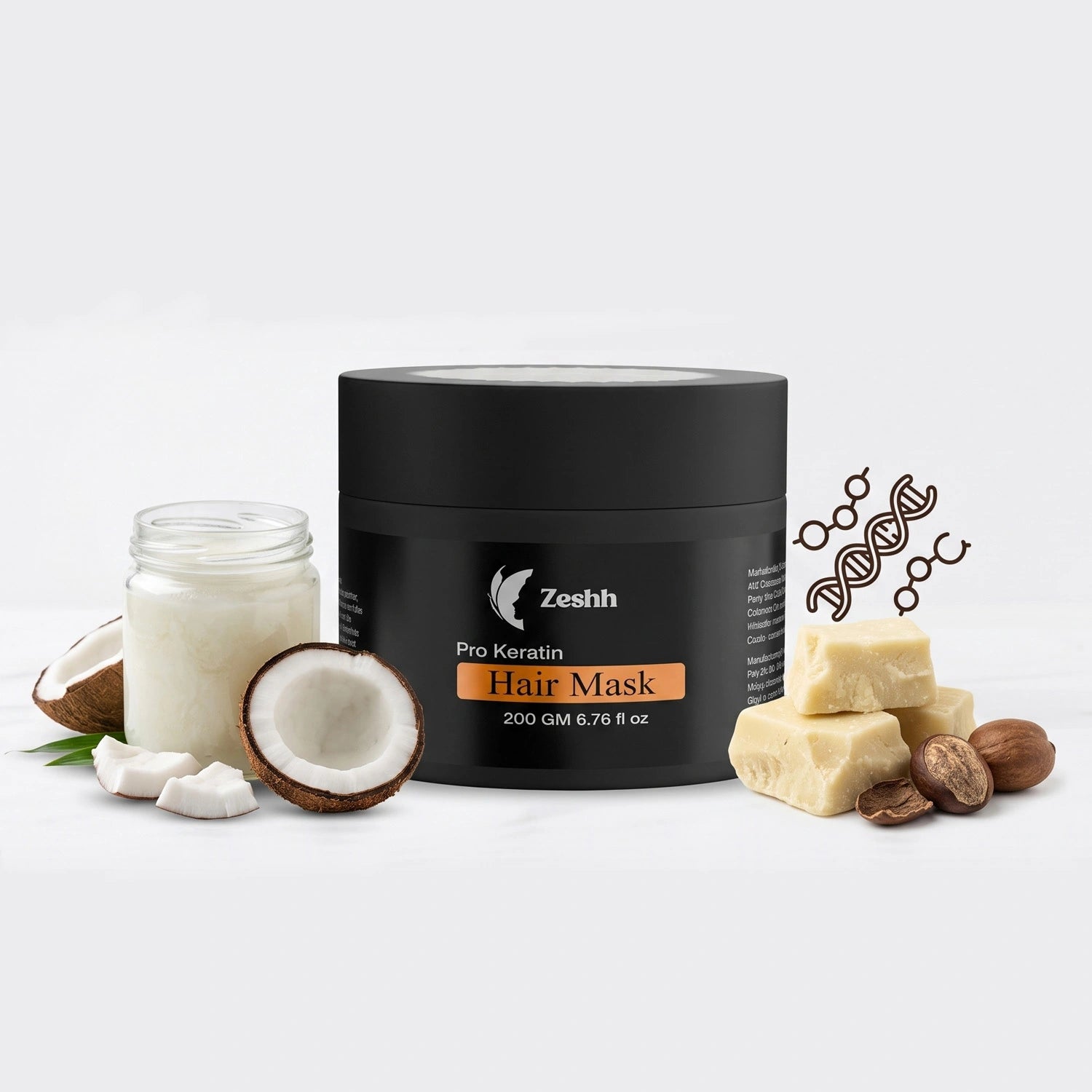 Pro Keratin Hair Mask for Men & Women | Deep Nourishing Hair Mask with Keratin & Shea Butter | Smooth, Strong & Frizz-Free Hair | Repairs Dry & Damaged Hair | Suitable for All Hair Types | 200g