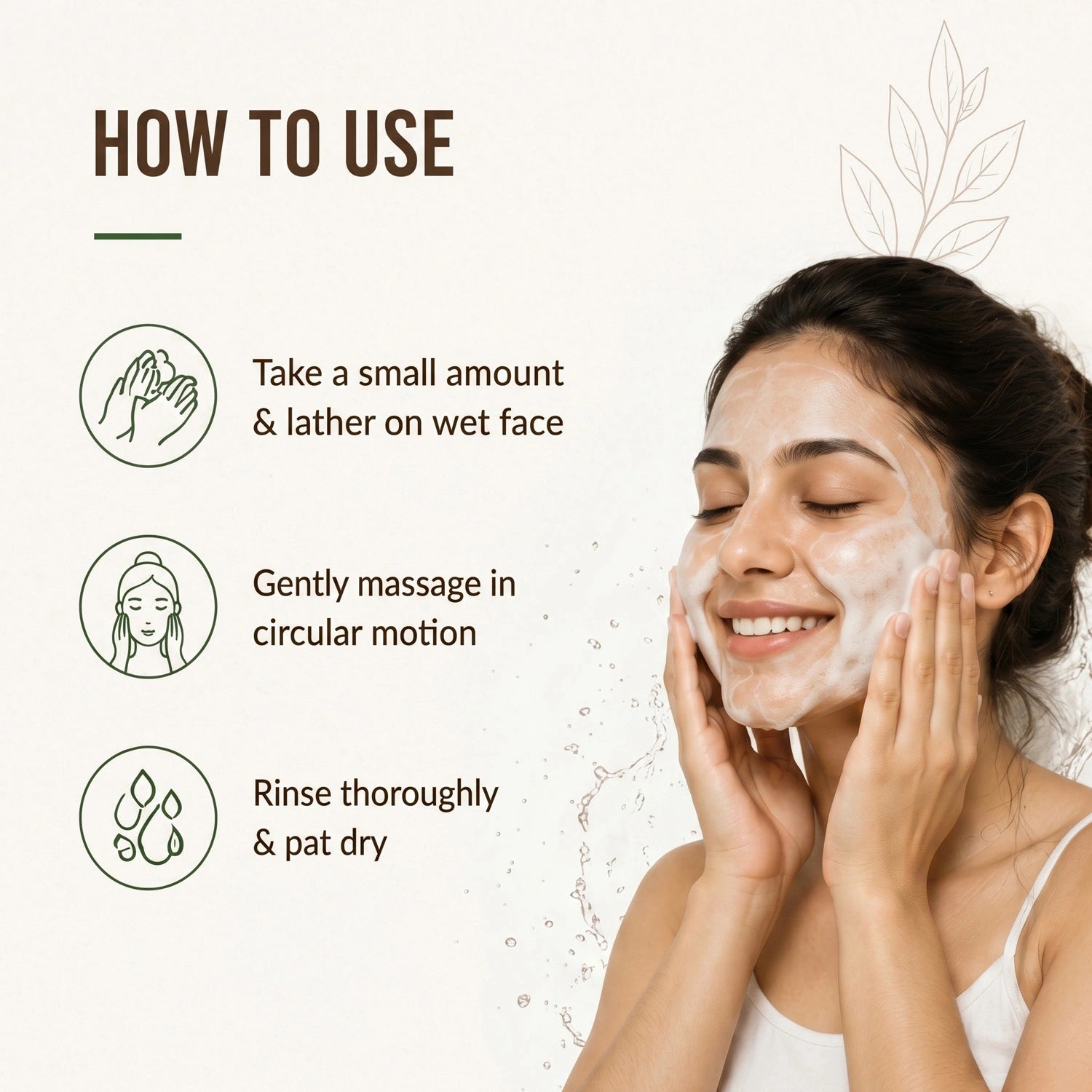 Ubtan Face Wash for Men & Women | Brightening Face Wash with Turmeric & Saffron | Removes Dirt, Excess Oil & Tan | Glowing Skin Cleanser for All Skin Types