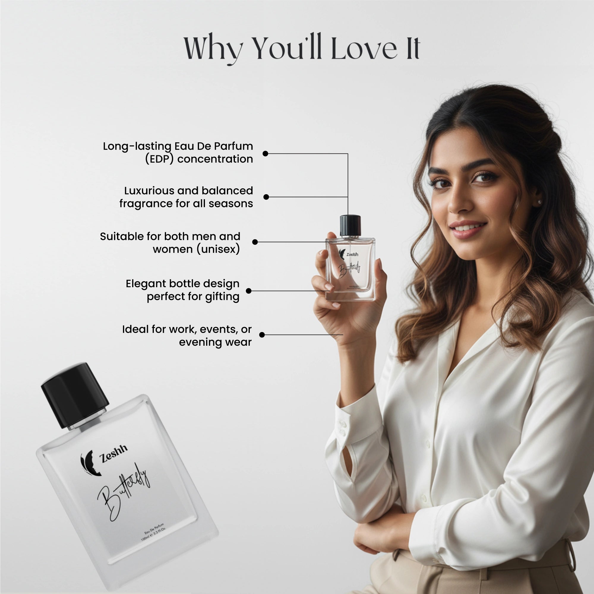 Butterfly Eau De Parfum – Long-Lasting Floral Fragrance for Women