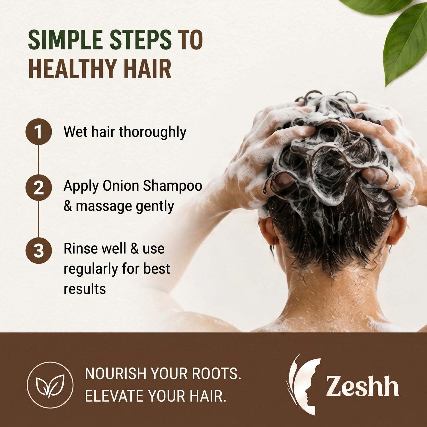 Onion Shampoo for Men & Women | Hair Fall Control & Hair Growth Shampoo with Red Onion Extract & Ginger Oil | Strengthens Roots, Nourishes Scalp & Promotes Healthy Hair | Sulfate-Free Shampoo for All Hair Types | 300ml